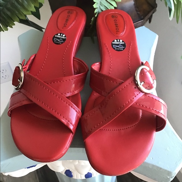 Summer👠👠George women’s size 8 1/2 🌹🌞🌻 - Picture 2 of 5